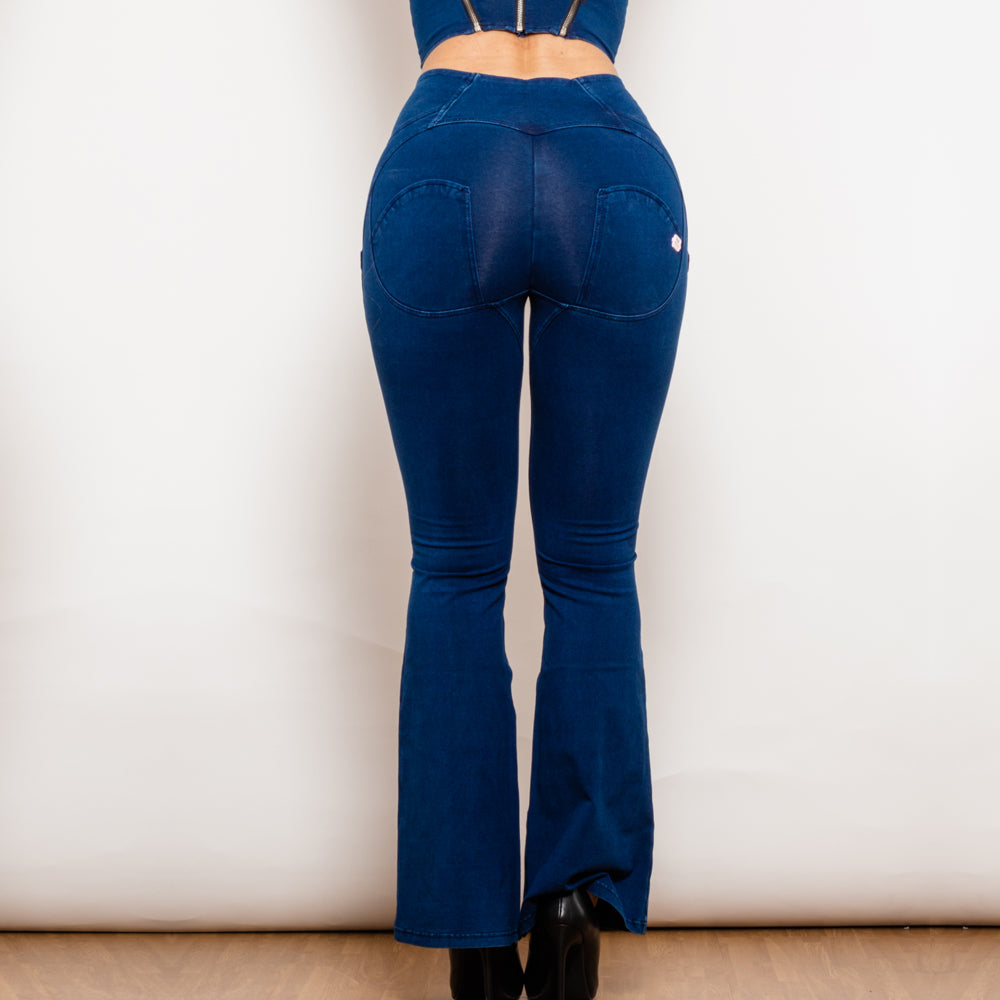 Shascullfites Melody Dark Blue Flared Lift Jeggings Button Up Jeans Bum Lift Jeans High Waist Flare Jeans Women Shascullfites Melody Dark Blue Flared Lift Jeggings Button Up Jeans Bum Lift Jeans High Waist Flare Jeans Women
